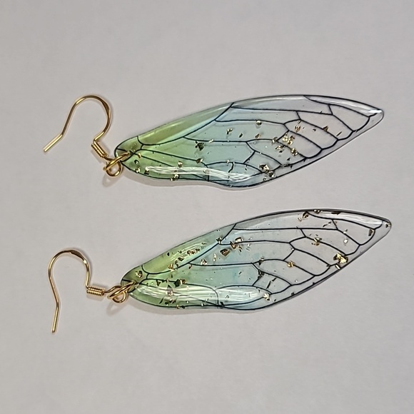 Hand Crafted Jewelry - ❤️‍🔥host Pick!❤️‍🔥Handmade Dragonfly wing earrings
